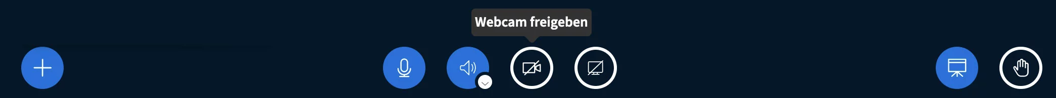 BigBlueButton Toolbar Symbol Kamera